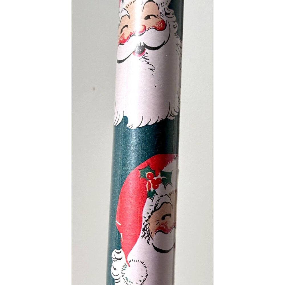 Christmas House Ole Saint Nic Style Gift Holiday Christmas Wrapping Paper 37Sq" - Picture 3 of 4